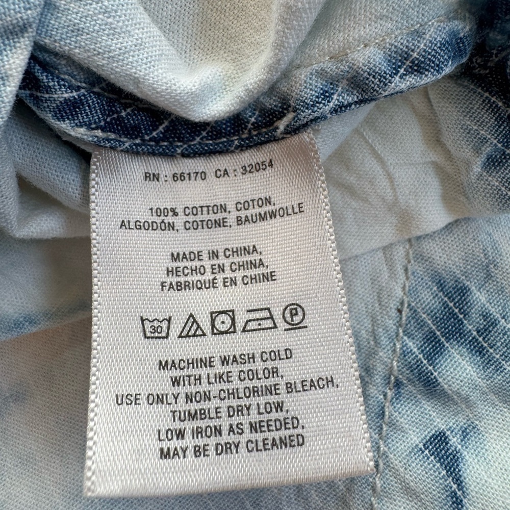 ANTHROPOLOGY Holding Horses Blue & White Rope Tie-Dye Swing Dress - Picture 10 of 11